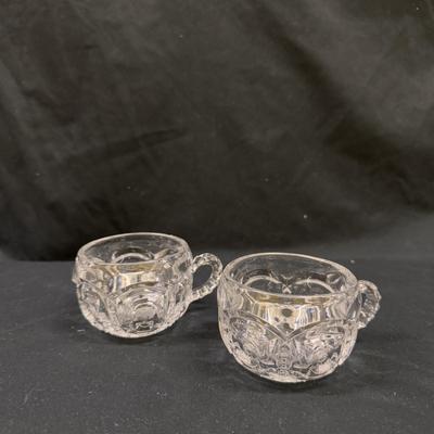 Several Glass Tea Cups and Small Plates (1050-DZ)
