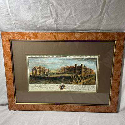 Set of Wood Framed English Historical Prints (1008-BM)