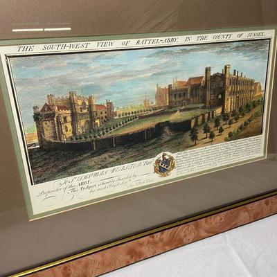 Set of Wood Framed English Historical Prints (1008-BM)