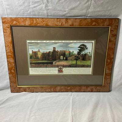 Set of Wood Framed English Historical Prints (1008-BM)