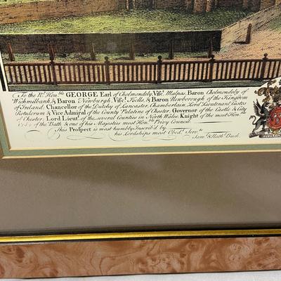 Set of Wood Framed English Historical Prints (1008-BM)