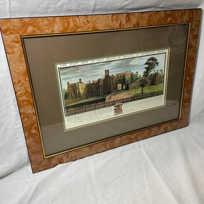 Set of Wood Framed English Historical Prints (1008-BM)