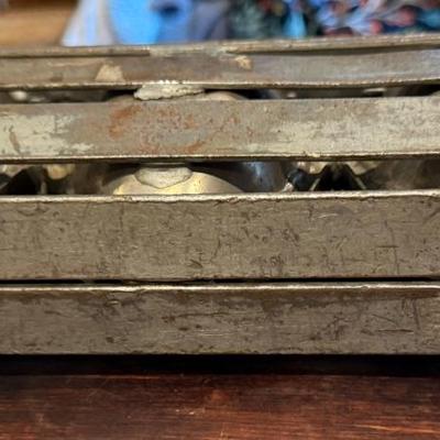 Vintage Chocolate Mold Metal Hinged German Easter Egg (3)