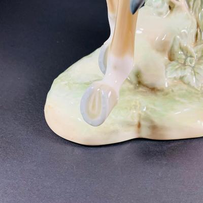 LOT:31: Rare Vintage Large Lladro "Jockey Mounted" Figurine