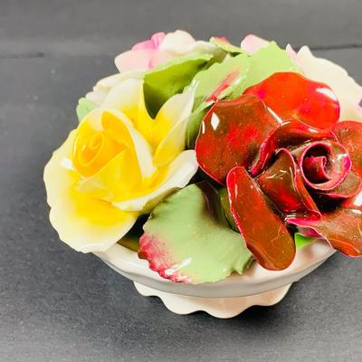 LOT:36: Floral Collection of Wedgwood China "Wild Strawberry" Vase, China Rose Baskets by Aynsley. Royal York and More