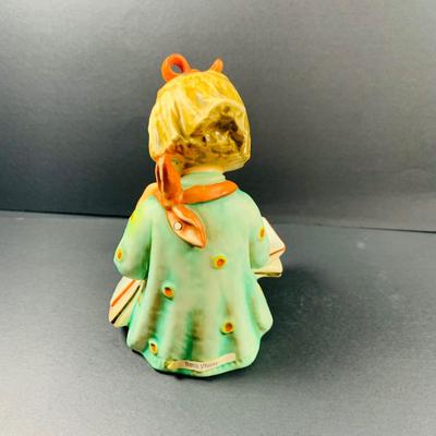 LOT:38: Set of 2 Goebel Hummel Figurines Large Book and Goose Girl