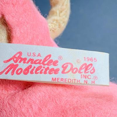LOT:40: Collection of 3 Annalee Mobilitee Dolls - (2) Rabbits from 1965 and a Mouse from 1971
