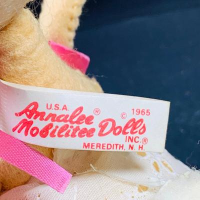 LOT:40: Collection of 3 Annalee Mobilitee Dolls - (2) Rabbits from 1965 and a Mouse from 1971