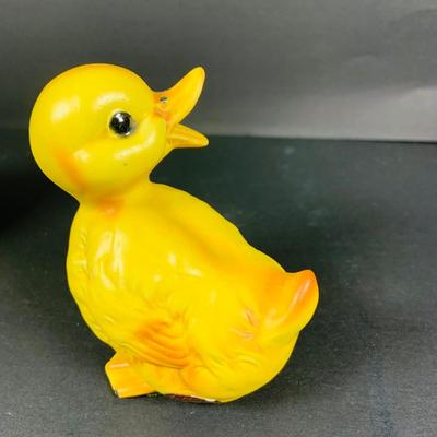 LOT:45: Baccarat Crystal Duck and a Set of (2) Lefton Ceramic Ducks