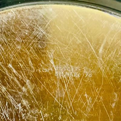 LOT:46: Wine Cheese & More Mid Century Collection Featuring Sandwich Plate, Cheese Wooden Stainless Steel Bowl and Wire Basket,...