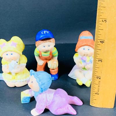 LOT:51: Cabbage Patch and More - 1982 Coleco Cabbage Patch Doll, (4) Cabbage Patch Kids Ceramic Figures, (4) Cabbage Patch Kids Plastic...