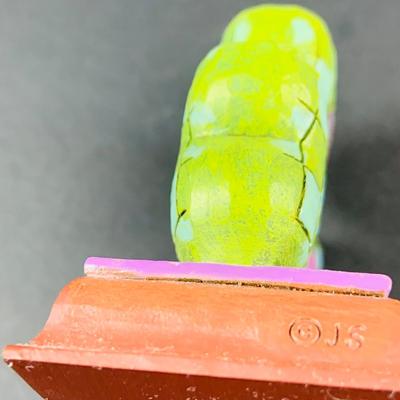 LOT:52: Luck of the Irish Collection-Jim Shoe Shamrock, (3) Ceramic Pixi Elves, (2) Irish Cottages, Vintage Duncan Ceramic Mold Shamrock...