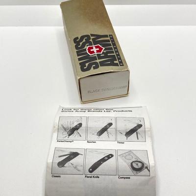 LOT 56: Swiss Army Knife (Victorinox) in Box and Recta Switzerland Compass in Packaging