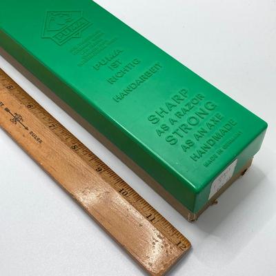 LOT 58: Pair of German Puma Knives - 6377 White Hunter with Leather Sheath and Puma 270 Lock Back Folding