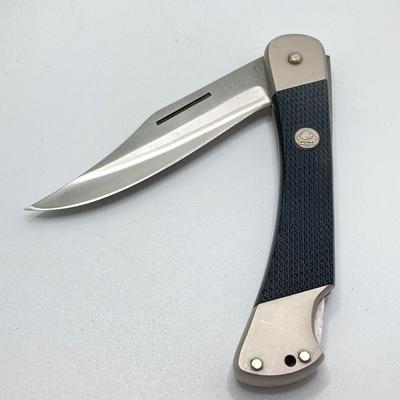 LOT 58: Pair of German Puma Knives - 6377 White Hunter with Leather Sheath and Puma 270 Lock Back Folding