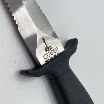 LOT 60: Gerber (Portland Ore USA) P9876S Knife with Sheath and Collection of Vintage Folding Knives (Winchester, Frontier and More)