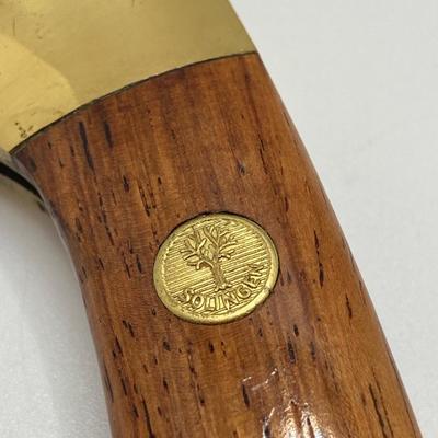 LOT 62: Boker Soligen Germany Tree Brand Classic 2000 440C Folding Knife with Leather Sheath