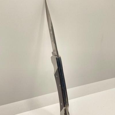 LOT 63: Pair of Aitor Knives - Survival with Leather Sheath and Original Box and Lock Back Folding