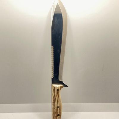 LOT 63: Pair of Aitor Knives - Survival with Leather Sheath and Original Box and Lock Back Folding