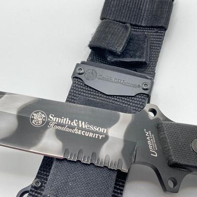 LOT 64: Colt CT223 Knife in Box and Smith & Wesson Homeland Security Knife (First Production Run Designed by Morgan A Taylor) with...