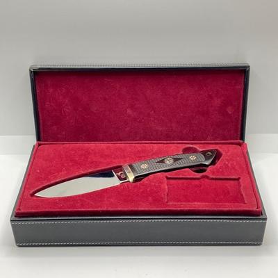 LOT 64: Colt CT223 Knife in Box and Smith & Wesson Homeland Security Knife (First Production Run Designed by Morgan A Taylor) with...