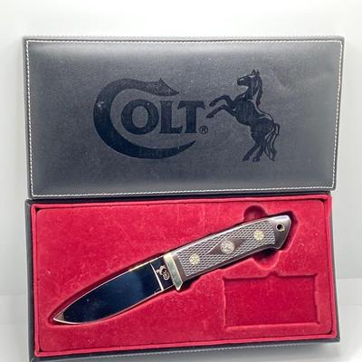 LOT 64: Colt CT223 Knife in Box and Smith & Wesson Homeland Security Knife (First Production Run Designed by Morgan A Taylor) with...