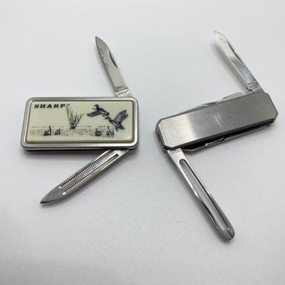 LOT 65: Vintage Solingen German Horn Handle Cigar Cutter, Eddie Bauer Classic Maple Yo-Yo / Shoe Horn, Sharp Folding Pocket Knife and More