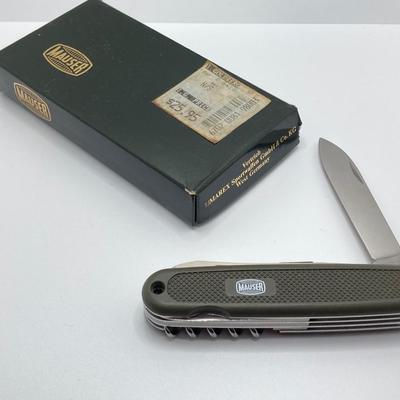 LOT 66: Pair of Army Knives in Original Boxes - Swiss Brand and Mauser