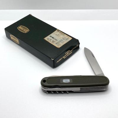 LOT 66: Pair of Army Knives in Original Boxes - Swiss Brand and Mauser