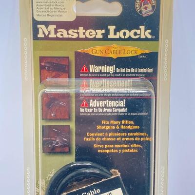 LOT 67: Smith & Wesson Homeland Security CKSUR5 Tanto Knife with Sheath in Original Box and Pair of Master Lock Gun Locks