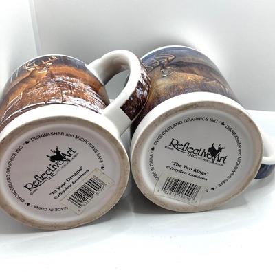 LOT 68: Pentax Prism 6 x 25 Binoculars with Case, Hayden Lambson "In Your Dreams" and "The Two Kings" Mugs...