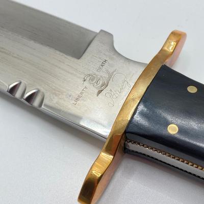 LOT 70: Patrick Henry Bowie Knife and Sheath in Original Box