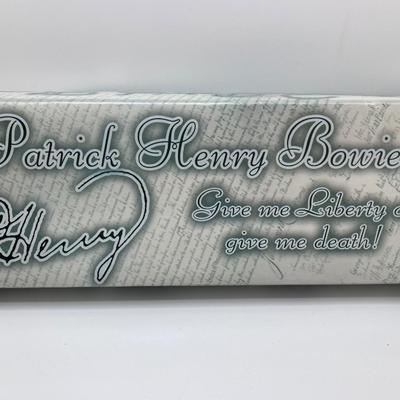 LOT 70: Patrick Henry Bowie Knife and Sheath in Original Box