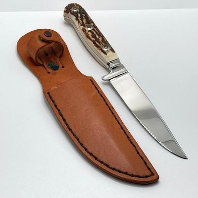 LOT 71: Collection of Knives - Opinel France Folding, Rehwappen Linder-Messer with Leather Sheath, Carved Wood Handle Folding with Eddie...