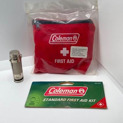 LOT 72: Camping / Outdoor Essentials - Pair of Mag-Lites, Compasses, Leather Gloves, First Aid Kit and More