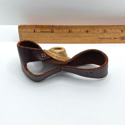 LOT 76: Vintage / Antique C.S. Osborne & Co England Sail Maker's Protector Hand Tool with Toolbox and Contents