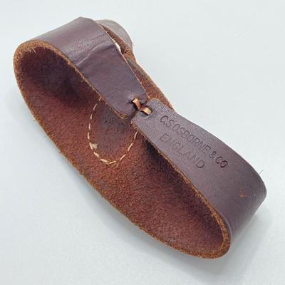 LOT 76: Vintage / Antique C.S. Osborne & Co England Sail Maker's Protector Hand Tool with Toolbox and Contents