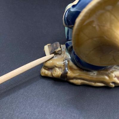 LOT 78: Asian Themed Collection - Jade Glass Bonsai Tree, Ginger Jar, Shou Lao Shouxing (God of Longevity) Figurine and More