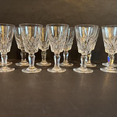 LOT 83: Collection of 11 Baccarat Port Wine/Sherry Glasses