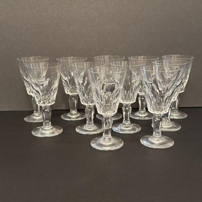 LOT 83: Collection of 11 Baccarat Port Wine/Sherry Glasses