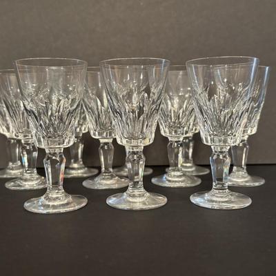 LOT 83: Collection of 11 Baccarat Port Wine/Sherry Glasses