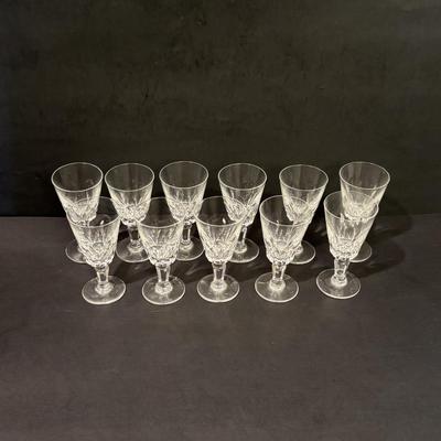 LOT 83: Collection of 11 Baccarat Port Wine/Sherry Glasses