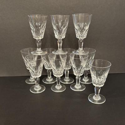 LOT 83: Collection of 11 Baccarat Port Wine/Sherry Glasses