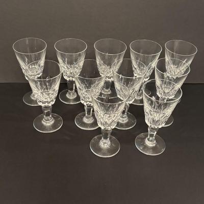 LOT 83: Collection of 11 Baccarat Port Wine/Sherry Glasses
