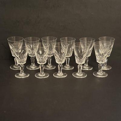 LOT 83: Collection of 11 Baccarat Port Wine/Sherry Glasses