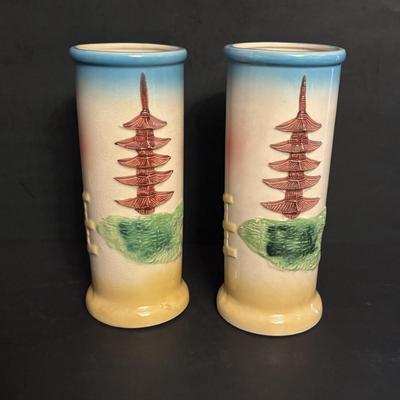 LOT 87: Vintage OMC/Otagiri Mercantile Co. Geisha Girl Vases/Tiki Mugs