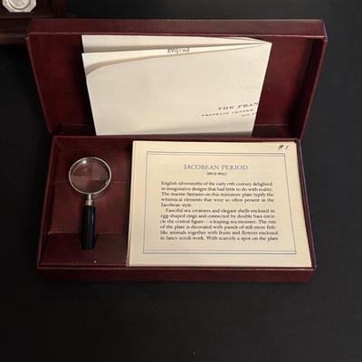 LOT 88: The Franklin Mint: Antique English Silver Miniature Plate Collection, Sterling Silver Masterpieces: Tw101.5g