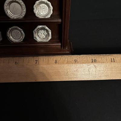 LOT 88: The Franklin Mint: Antique English Silver Miniature Plate Collection, Sterling Silver Masterpieces: Tw101.5g