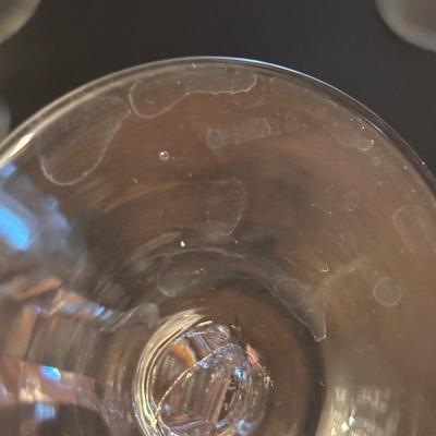 LOT 89: Exquisite Set of 12 Galway Irish Crystal Ashford 8" Water Goblets w/Plain Base