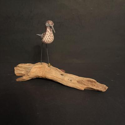 LOT 94: Mario Jason Originals Handmade & Signed Brass Sailboat Sculpture, Casa Fernandez Hand Carved & Painted Bird, Brass Whale...